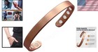 Therapeutic 99 9  Pure Copper Bracelet With 8 Pc Magnets - Adjustable Design