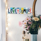 I Love You More Metal Tin Sign - Romantic Vintage Wall Art For Above Door  Bedro