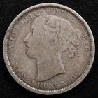 New Brunswick 20 Cents 1864  Coin  Silver  Inv h333