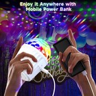 Portable Mini Disco Ball Light For Party  Rgb Dj Strobe Light With Remote Con   