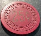 Club El Morocco 25 Cent Casino Chip- 1953 Las Vegas