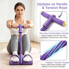 6 Tube Pedal Resistance Device exercise Bands With Handles pedal Resistance Band