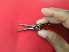 Vintage Retro Man And Women Pewter Roach Clip