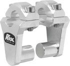 Rox Elite 2  Pivoting Atv Mx Handlebar Risers For 7 8  Bars Silver 1r-p2ssn