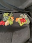 Vintage Home Interior Vegetable Wall Decor Set Of Three Wall Plaques