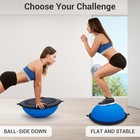 25  Half Balance Ball Yoga Ball Balance Trainer W  Air Pump 2 Bands pilates Ball