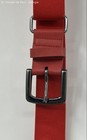 Nike Adult 3 0 Baseball Belt Red Leather Adjustable Zinc Alloy Used Great Cond 
