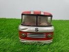 Vintage 60s Cragstan Tin Friction Litho Armored Car Savings Bank- Japan