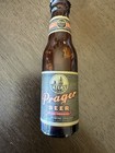 Vintage Atlas Prager Beer Mini Bottle Original Label Cap Chicago