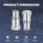 1 2 4 Pack Options Pipe Fitting Repair Tool  Stainless Steel  Silver Accessories