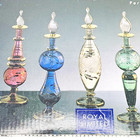 Vintage Set Of 5 Royal Limited Decanter Perfume Glass Bottles  