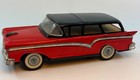 Vintage Nomura Japan Tin Friction 1957 Ford Station Wagon Works