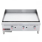 36  Commercial Countertop Gas Griddle With Manual Controls     90 000 Btu
