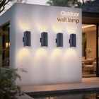 4 Pack 12  Outdoor Wall Lamp Up Down Light Waterproof Exterior Sconce Fixture Ul