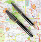 Vintage Parker Parkette Fountain Pen And Pencil Set W  Original Parkette Nib