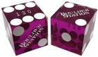 Lot 6 Genuine Boulder Station Las Vegas Nevada Casino Craps Dice Purple Polished