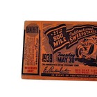 1939 27th International 500 Mile Sweepstakes indianapolis 500 Ticket   Original 