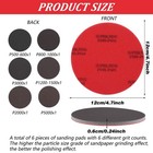 6 Pcs Bowling Ball Sanding Pads Grit 500-5000 Polishing Cleaning Surface Tool