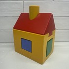Vintage Ikea Primary Colors Wooden House Toy Puzzle 1980   s-90   s - Fast Shipping 