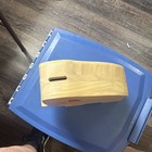 Wooden Money Wood Elephant Piggy Bank Coin Bank W  Top Slot   Bottom Stopper