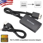 Ps2 To Hdmi Converter Video Adapter Hd For Playstation 1 2 3 1080p Hdtv Monitor
