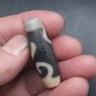 Rare Vintage Old Himalayan Indo Tibetan Agate Stone Dzi Bead 