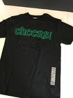 Cheers  Black T Shirt Size Medium  Party Cocktails Beer Happy Hour  Preshrunk