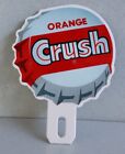 Orange Crush Bottle Cap Soda Pop License Plate Auto Topper Sign