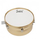 Glarry Latin Percussion 13    14  Timbales Drum Set With Stand And Cowbell Golde