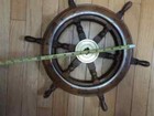 12  Wooden Steering Wheel Pirates Boat Ship Captain Nautical Maritime Tiki Decor