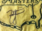 2007 Masters Golf Flag Signed Zach Johnson Champion  Pga Us Open Auto