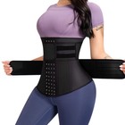 Women Fajas Waist Trainer Cincher Underbust Corset Neoprene Zip Body Shaper Belt