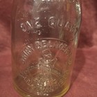 Rare Vintage 1 Qt Antique Milk Bottle   ddc   dairy Delivery Co  San Francisco  Ipc6