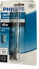 4 Philips 416297 Clear Appliance 40 Watt T6 5 Intermediate Base Light Bulbs