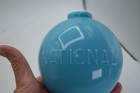 Lightning Rod Glass Ball Blue Marked National