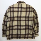 Vintage Wool Plaid Shirt Jacket Size Medium Talon Zip 70s 80s