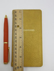 Address Book Personal Pocket Size 3x6  Soft Leather Cover Graphic Image Gold