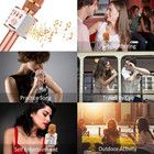 Wireless Bluetooth Karaoke Microphone 3-in-1 Handheld Speaker Home Party For Pc