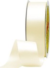 Double Face Continuous Ivory Satin Ribbon 1-1 2 Inch X 50 Yards Polyester Ivory