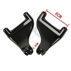 Black Passenger Rear Foot Pegs Mount Kit For 04-13 Harley Xl 883 1200 Sportster