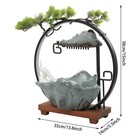Tabletop Water Fountain Indoor Waterfall With Led Light Mist Desk Fountain 3w