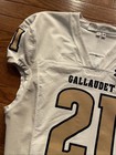 Authentic Game Worn 2023-25 Gallaudet Bison Football Gold  21 Jersey Rare Deaf