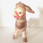 Vintage 1961 Sun Rubber Co  Donkey Toy Squeaker Head Turns Great Condition