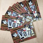 10-pack Blank Voter Postcards  Vote 4 x6  Artist Made In Texas