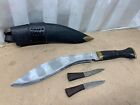 Original Gurkha Kukri Knife Knife Kit 15  Vintage 1996 Nepal Made With Scabbard