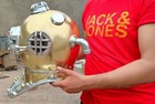 Antique Brass Scuba Deep Sea Diving Divers Helmet U s Navy Mark V Vintage 18 
