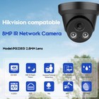 Hikvision 8ch Poe Cctv Security System Kit 8mp Built-in Mic Ir Dome Camera Lot 