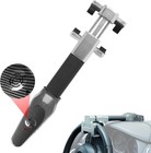 Steering Wheel Lock With Alarm 120db Heavy Duty Anti-theft Car Device Suv Truck