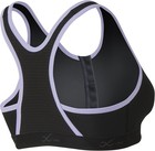 Cw-x 165301 012 34d Xtempo Support Bra  black  Lavender Trim  34d 