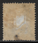 Denmark Scott 34 Used Fine - 1877 100o Gray   Orange Issue